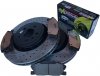 Przednie klocki POWERSTOP Z26 + WIERCONE NACINANE tarcze hamulcowe 370mm Dodge Charger Police [BR9]