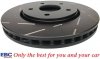 Przednie klocki Ultimax2 + NACINANE tarcze hamulcowe 302mm EBC seria USR Volkswagen Routan -2012
