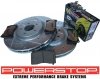 Przednie klocki + WIERCONE tarcze hamulcowe 355mm POWERSTOP Ford Mustang 2005-2014