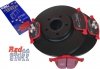 Przednie CERAMICZNE klocki RedStuff + tarcze hamulcowe 300mm EBC seria Premium Ford Escape FWD 2013-2019