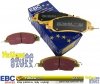Przednie klocki YellowStuff + NACINANE tarcze hamulcowe 336mm EBC seria BSD Ford Mustang 2011-2014
