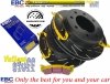 Tylne klocki YellowStuff + NACINANE tarcze hamulcowe EBC seria USR Chevrolet Avalanche 2500 2002-2003