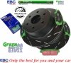 Tylne klocki GreenStuff + NACINANE tarcze hamulcowe EBC seria USR GMC Yukon 2007-2020