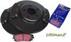Przednie klocki Ultimax2 + tarcze hamulcowe 320mm EBC seria PREMIUM Dodge Challenger RWD V6