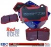 Tylne CERAMICZNE klocki RedStuff + NACINANE tarcze hamulcowe EBC seria USR Jeep Grand Cherokee SRT / Trackhawk