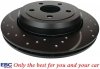 Tylna NAWIERCANA NACINANA WENTYLOWANA tarcza hamulcowa EBC seria GD Jeep Grand Cherokee 2011-