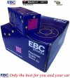 Przednie klocki Ultimax2 + tarcze hamulcowe EBC seria Premium Ford F-150 2010-2021