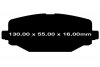 Tylne klocki Ultimax2 + tarcze hamulcowe 328mm EBC seria Premium Dodge Journey 2012-