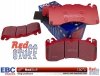 Przednie CERAMICZNE klocki RedStuff + SPORTOWE PŁYWAJĄCE tarcze EBC seria SG Racing Ford Mustang 5,0 V8 2015-