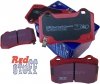 Tylne CERAMICZNE klocki RedStuff + NAWIERCANE NACINANE tarcze hamulcowe EBC seria GD Jeep Grand Cherokee SRT / Trackhawk