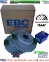 Tylne klocki GreenStuff + WIERCONE NACINANE WENTYLOWANE tarcze hamulcowe EBC seria GD Lancia Thema