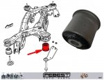 Tuleja tylnych sanek tylna Dodge Avenger 2008-