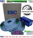 Przednie klocki GreenStuff + tarcze hamulcowe 345mm EBC seria USR Chrysler 300C