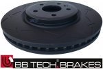 Przednia NACINANA tarcza hamulcowa BB-TECH 325mm Ford Flex 20012-2019