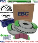 Przednie klocki GreenStuff + tarcze hamulcowe EBC seria Premium Ford Expedition 2011-2021