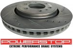 Przednia WIERCONA nacinana tarcza hamulcowa POWERSTOP Ford F-150 2010-
