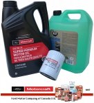 Oryginalny filtr oraz syntetyczny olej silnikowy Motorcraft 5W30 Lincoln Continental 3,8 V6