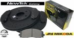 Przednie klocki + WIERCONE NACINANE tarcze hamulcowe 330mm GEOMET Fiat Freemont 2012-