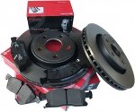 Klocki oraz przednie tarcze hamulcowe 350mm H.D. brake BREMBO Dodge Durango 2011-