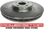 Przednia WIERCONA nacinana tarcza hamulcowa 380mm POWERSTOP Jeep Grand Cherokee SRT 2012-