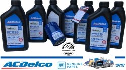 Filtr + olej ACDelco 5W30 Cadillac CT5