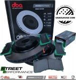 Przednie klocki STREET PERFORMANCE + tarcze hamulcowe DBA seria 4000 Ford Mustang 5,0 V8 2015-