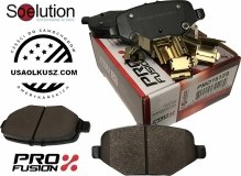 Tylne klocki hamulcowe z zestawem montażowym do tarcz 345mm Ford Taurus 2013-