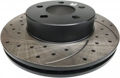 Przednia WIERCONA NACINANA tarcza hamulcowa Mercury Mountaineer 4x4 -2001