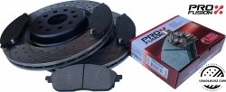 Przednie klocki + NACINANE WIERCONE tarcze hamulcowe 390mm BR8 Jeep Grand Cherokee WL 2021-