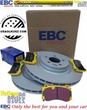 Przednie klocki YellowStuff + tarcze hamulcowe 360mm EBC seria PREMIUM Dodge Magnum 6,1 V8 SRT