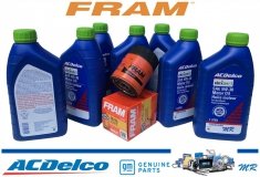 Filtr FRAM + olej ACDelco 5W30 Hummer H3 L5