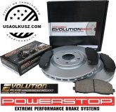 Przednie klocki Z17 + tarcze hamulcowe 330mm POWERSTOP Chrysler Voyager FWD 2020-