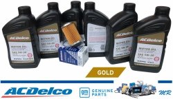Filtr + olej silnikowy ACDelco Gold Synthetic Blend 5W30 API SP GF-6 Oldsmobile Aurora 3,5 V6