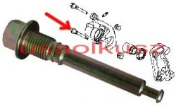 Dolna śruba prowadnicy tylnego zacisku Oldsmobile Intrigue