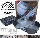 Przednie CERAMICZNE klocki z zestawem montażowym + tarcze hamulcowe BREMSEN 321mm JL9 Chevrolet Camaro LS 2016-