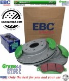 Przednie klocki GreenStuff + NACINANE tarcze hamulcowe 330mm EBC seria USR Cadillac Escalade AWD 2009-2020