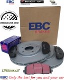 Przednie klocki Ultimax2 + tarcze hamulcowe 330mm EBC seria Premium Volkswagen Routan 2012-