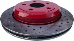 Tylna WIERCONA nacinana wentylowana tarcza hamulcowa RED Jeep Grand Cherokee WK 2011-2022