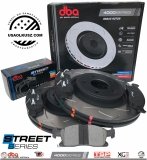 Przednie klocki STREET SERIES + tarcze hamulcowe 350mm DBA seria 4000 T3 Jeep Grand Cherokee 2011-