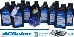 SPECJALNY filtr oleju silnika Ultraguard Gold + olej ACDelco 5W30 Chevrolet Corvette C6 6,2 V8 1998-2013