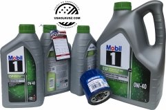 Olej Mobil1 0W40ESP + filtr oleju silnika ACDelco PF64 Chevrolet Corvette C8 2020-2023