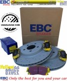 Przednie klocki YellowStuff + WIERCONE NACINANE tarcze hamulcowe 320mm EBC seria GD Lancia Thema RWD V6
