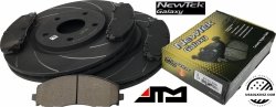 Przednie klocki + NACINANE tarcze hamulcowe 330mm Dodge Journey 2012-