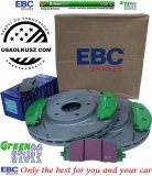 Przednie klocki GreenStuff + NACINANE tarcze hamulcowe 330mm EBC seria USR Dodge Caravan 2012-