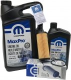 Olej MOPAR MaxPro 5W20 oraz oryginalny filtr Lancia Voyager 3,6 V6 2014