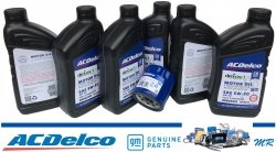 Filtr + olej ACDelco 5W30 GMC Acadia 3,6 V6