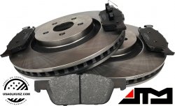 Przednie klocki + tarcze hamulcowe ATM 345mm Lincoln Continental 2017-2020