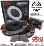Przednie klocki DBA Xtreme Performance + NACINANE tarcze hamulcowe DBA seria 4000 T3 Ford F-150 2010-2020