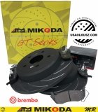 Tylne klocki BREMBO + NACINANE tarcze hamulcowe AMT SLOTTED Jeep Grand Cherokee 2005-2010