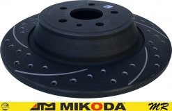 Tylna WIERCONA NACINANA tarcza hamulcowa ATM 316mm BLACK Lincoln MKX 2016-2018
